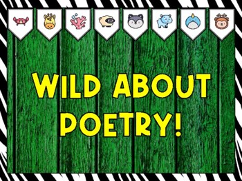 Animals Bulletin Board Kit & Door Décor, WILD ABOUT POETRY!