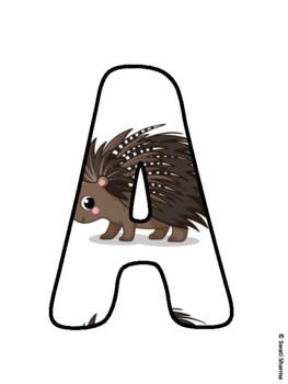 Animals, Hedgehog Fall Bulletin Board Letters, Fall Hallway Display