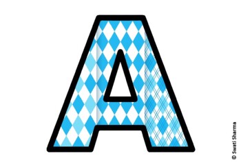 Argyle, Winter Bulletin Board Letters, Alphabet Posters