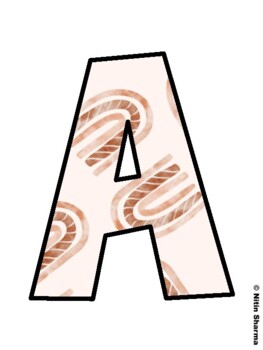 Autumn Fall Bulletin Board Letters, Fall Hallway Display Letters, Fall Alphab