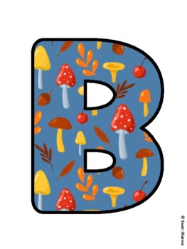 BACK TO SCHOOL AND READY TO EAT HEALTHY FOOD! Mushroom Bulletin Board Lette
