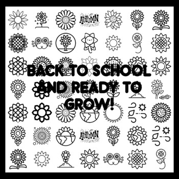 BACK TO SCHOOL AND READY TO GROW! Sunflower Bulletin Board Activity 3x3 feet