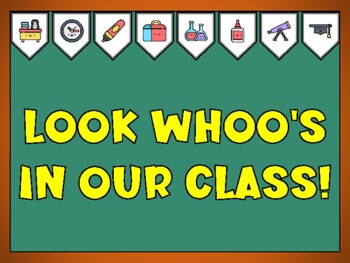 Back To School Bulletin Board Kit & Door Décor, LOOK WHOO'S IN OUR CLASS!