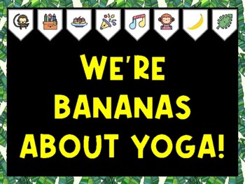 Banana Bulletin Board Kit & Door Décor, WE'RE BANANAS ABOUT YOGA!