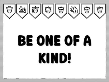 BE ONE OF A KIND! Unicorn Bulletin Board Kit, Ready to print Unicorn Classroom