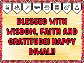 BLESSED WITH WISDOM, FAITH AND GRATITUDE! HAPPY DIWALI! Diwali Printable Bull