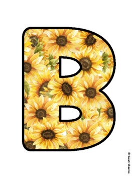 BLOOM WHERE YOU ARE PLANTED! Sunflower Bulletin Board Letters