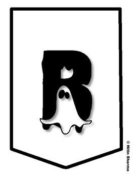 BOO! CAN YOU GUESS WHO? Halloween Bulletin Board Letters, Halloween Banner