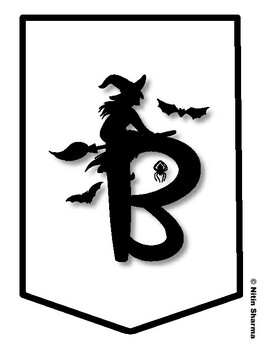 BOOKS ARE REAL TREATS! Halloween Bulletin Board Letters, Halloween Banner