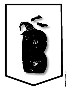 BOOKS ARE REAL TREATS! Halloween Bulletin Board Letters, Halloween Banner