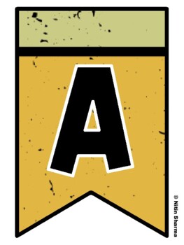 Bulletin Board Letters, Pennant Banner, Alphabet Posters, Back To School