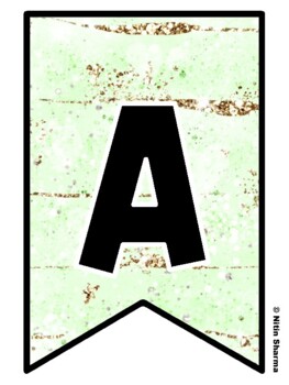Bulletin Board Letters, Pennant Banner, Alphabet Posters, Back To School