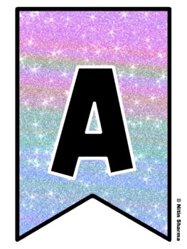 Bulletin Board Letters, Pennant Banner, Alphabet Posters, Back To School