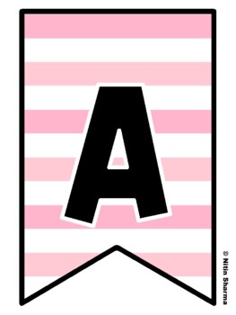 Bulletin Board Letters, Pennant Banner, Alphabet Posters, Back To School
