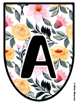 Bulletin Board Letters, Pennant Banner, Alphabet Posters, Back To School
