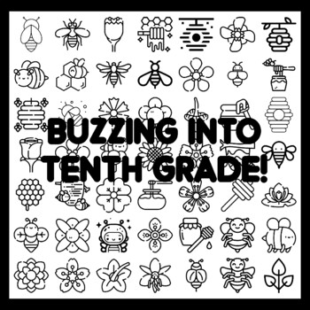 BUZZING INTO TENTH GRADE! Bee Bulletin Board Activity 3x3 feet