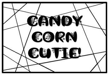 CANDY CORN CUTIE!, Halloween Coloring Pages, Halloween Morning Work