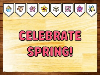 CELEBRATE SPRING! Spring Inspiration Printable Bulletin Board Kit & Door Déco