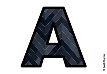 Chevron Stripes Bulletin Board Letters, Alphabet Posters, Classroom Decor