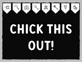 CHICK THIS OUT! Ready to print Farm Bulletin Board Kit, Farm Classroom Decor