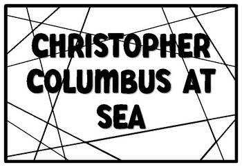 CHRISTOPHER COLUMBUS AT SEA Coloring Pages, Columbus Day Bulletin Board Quote