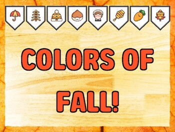 COLORS OF FALL! Fall Bulletin Board Kit