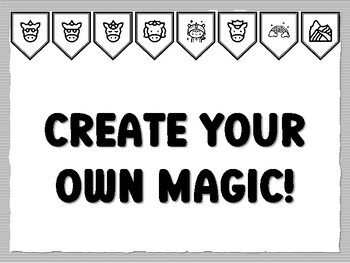 CREATE YOUR OWN MAGIC! Unicorn Bulletin Board Kit, Ready to print Unicorn Class