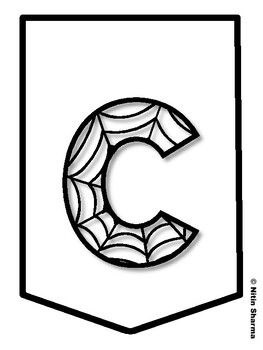 CREEPY BOOKS COME OUT DURING HALLOWEEN! Halloween Bulletin Board Letters, H