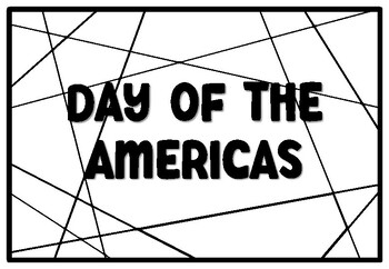 DAY OF THE AMERICAS Coloring Pages, Columbus Day Bulletin Board Quote