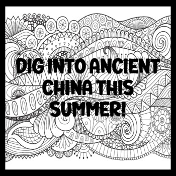 DIG INTO ANCIENT CHINA THIS SUMMER! 3 by 3 Feet Beach Bulletin Boards