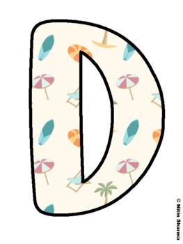 DIVE INTO A GOOD BOOK! Beach Bulletin Board Letters, Sea, Ocean