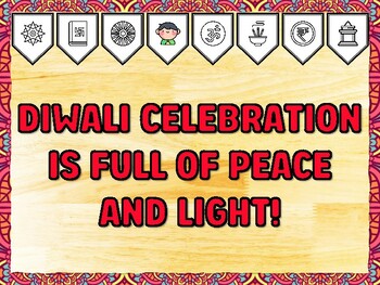 DIWALI CELEBRATION IS FULL OF PEACE AND LIGHT! Diwali Printable Bulletin Boar