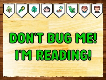 DON'T BUG ME! I'M READING! Caterpillar Bulletin Board Kit & Door Décor