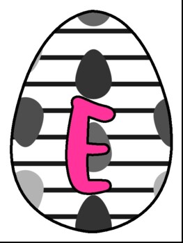 E IS FOR EASTER! Easter Bulletin Board Letters, Easter Egg Banner