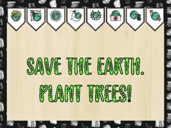 Earth Day Bulletin Board Kit & Door Décor, SAVE THE EARTH. PLANT TREES!