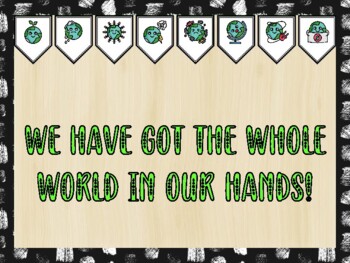 Earth Day Bulletin Board Kit & Door Décor, WE HAVE GOT THE WHOLE WORLD IN OUR