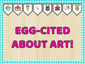 Easter Bulletin Board Kit & Door Décor, EGG-CITED ABOUT ART!