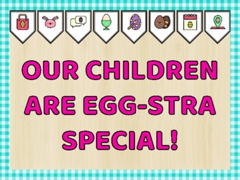 Easter Bulletin Board Kit & Door Décor, OUR CHILDREN ARE EGG-STRA SPECIAL!
