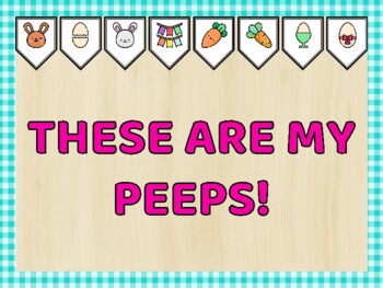 Easter Bulletin Board Kit & Door Décor, THESE ARE MY PEEPS!