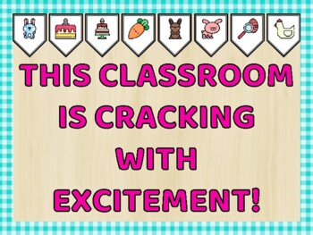 Easter Bulletin Board Kit & Door Décor, THIS CLASSROOM IS CRACKING WITH...