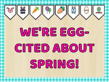 Easter Bulletin Board Kit & Door Décor, WE'RE EGG-CITED ABOUT SPRING!