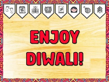 ENJOY DIWALI! Diwali Printable Bulletin Board Kit & Door Décor, Diwali Classr