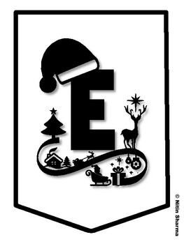 EXERCISE MAKES YOU BRIGHT! Christmas Bulletin Board Letters, Christmas Banner
