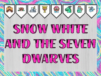 Fairy Tales Bulletin Board Kit & Door Décor, SNOW WHITE AND THE SEVEN DWARVES