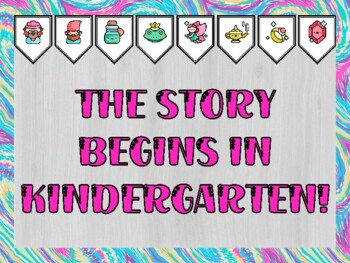 Fairy Tales Bulletin Board Kit & Door Décor, THE STORY BEGINS IN KINDERGARTEN