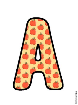 Fall, Apple Bulletin Board Letters, Fall Hallway Display