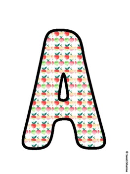 Fall, Apple Bulletin Board Letters, Fall Hallway Display