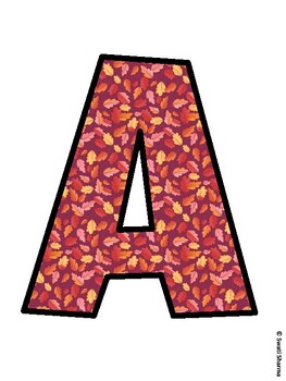 Fall, Autumn Bulletin Board Letters, Fall Hallway Display