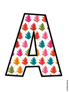Fall, Autumn Bulletin Board Letters, Fall Hallway Display