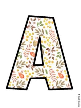 Fall, Autumn Bulletin Board Letters, Fall Hallway Display